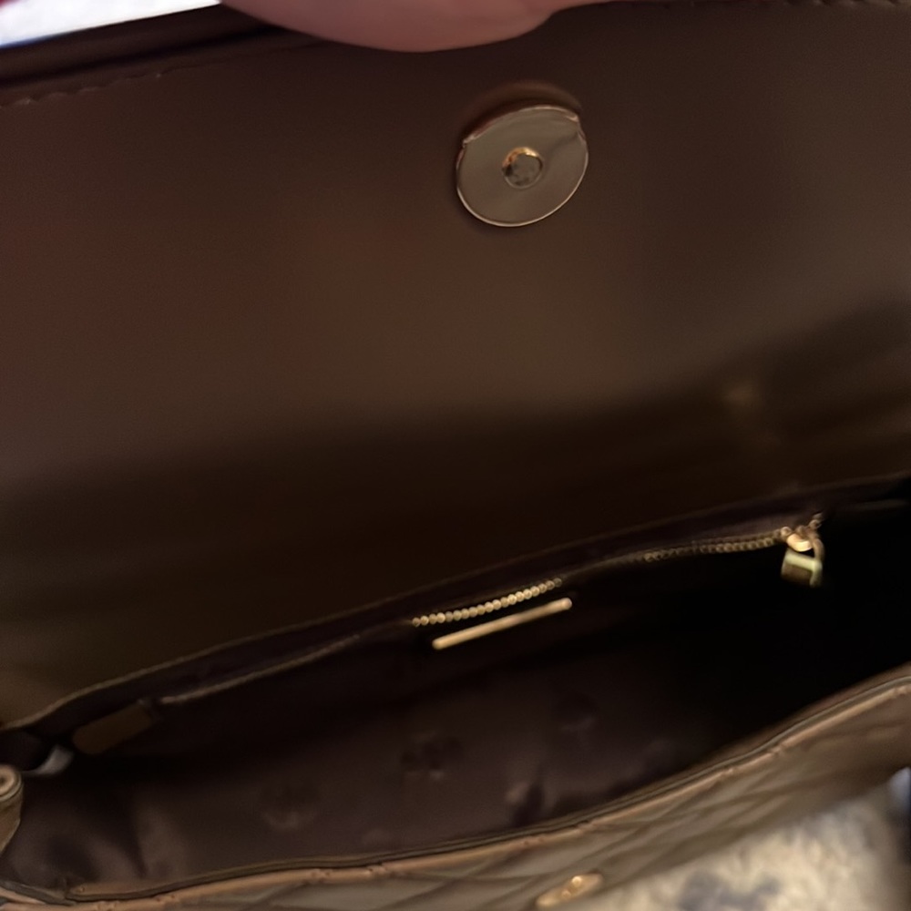 Biege Tory Burch Savannah Top Handle Satchel Set - Picture 10 of 12